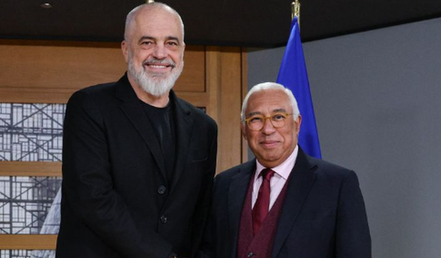 Rama takohet me presidentin e Këshillit Europian Antonio Costa në Bruksel