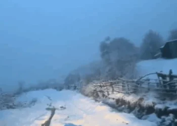 Dëbora arrin në 20 cm në fshatin Rovje të Gramshit, kalohet vetëm me zinxhirë