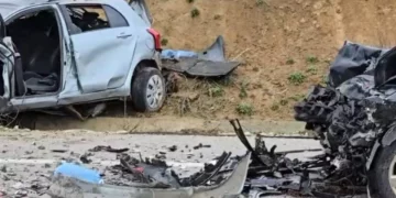 Aksident i frikshëm në Bypass-in e Vlorës/ Makinat përplasen me njëra-tjetrën, dy të plagosur