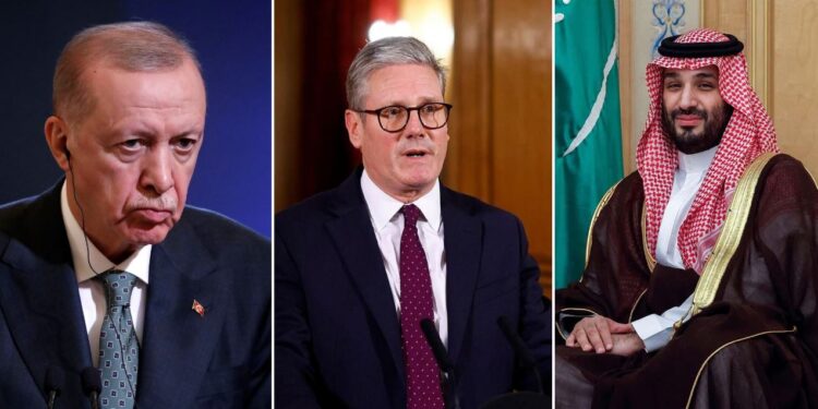 Starmer bisedon me Erdogan dhe Princin Saudit për tensionet me Iranin