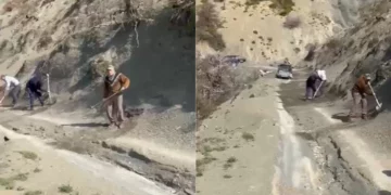 Të bllokuar prej muajsh, banorët e dy fshatrave të Përmetit detyrohen ta hapin rrugën vetë me lopata