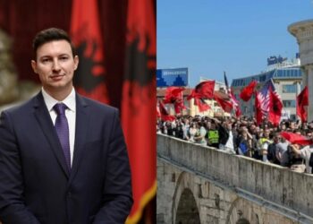 Protestat e studentëve shqiptarë në RMV/ Meidani: Gjuha amtare e garantuar, të zbatohet